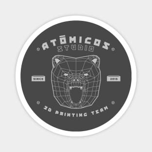 Atomicos Studio 3D Wireframe Bear Magnet